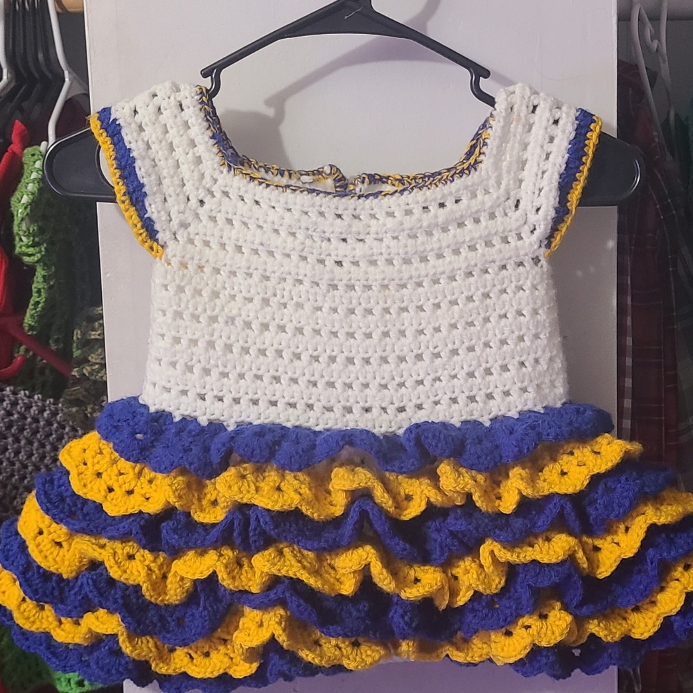 Toddler layered ruffle dress